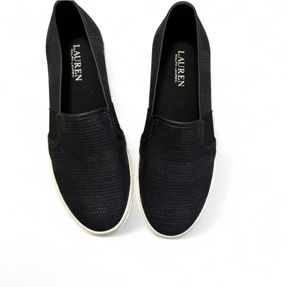 Ralph Lauren Black Slip-On Sneakers